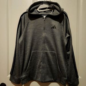 Adidas boys zip-up hoodie, size US 14/16